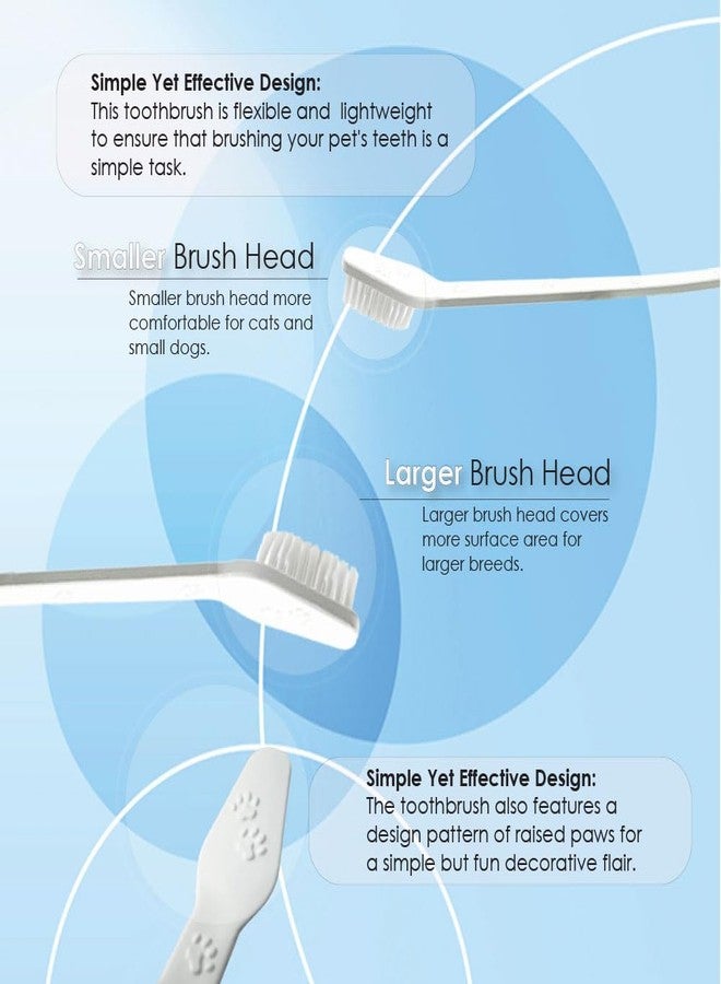 Ora-Clens Dual Ended Toothbrush- Ergonomic Angled Design, Long Flexible Neck, Lightweight, Comfortable, Helps Control Tartar, Plaque & Bad Breath for Dogs and Cats. - Image 5
